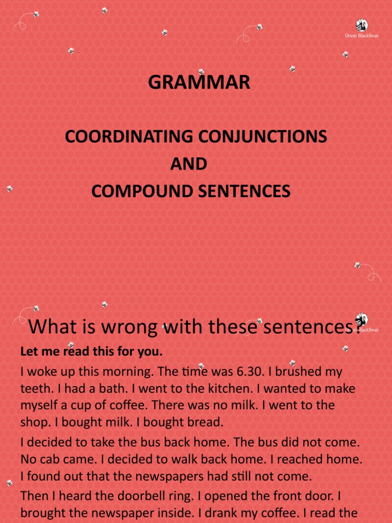 Conjunctions and Compound Sentences Guide | PDF | Linguistics | Grammar