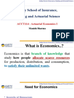 Actuarial Economics I