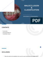 MALOCCLUSION & CLASSIFICATION SYSTEMS