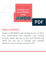 Creating Your Own Website Using Jimdo