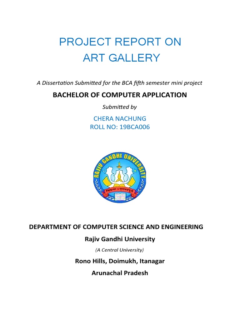 Online Art Gallery Project Report | PDF | Operating System | Internet & Web