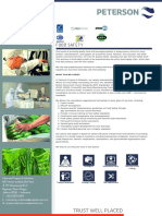Peterson Projects & Solutions - Food Safety 2019