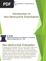 Introduction To Non-Destructive Examination