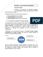 Cours L&#039 Énergie Électrique de La Centrale À l&#039 Habitation