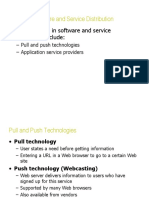 Recent Trends in Software and Service Distribution Include