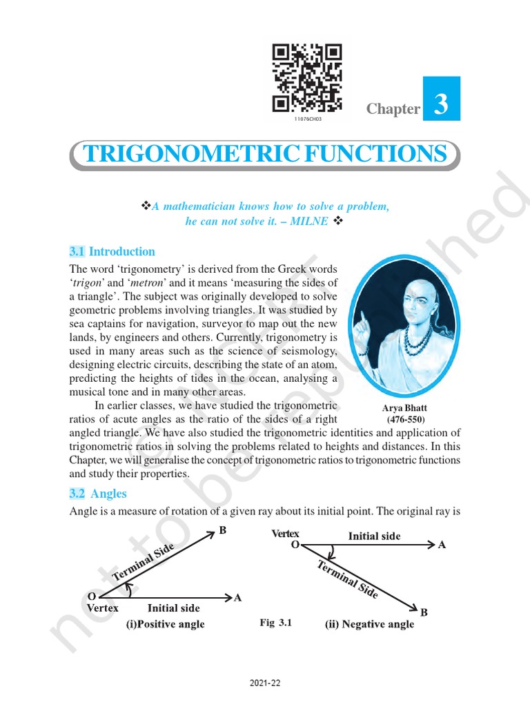 Trigonometric Functions: A Mathematician Knows How To Solve A Problem ...