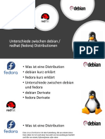 Unterschied Debian Fedora