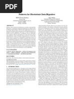 Patterns For Blockchain Data Migration: HMN Dilum Bandara Xiwei Xu Ingo Weber