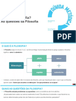 1 - O Que Ã© A Filosofia - As Questã Es Da Filosofia