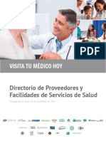 Directorio de Proveedores y Facilidades de Servicios de Salud