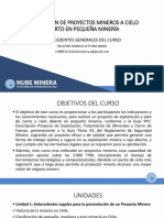 Elaboración de Proyectos A Cielo Abierto en Pequeña Minería