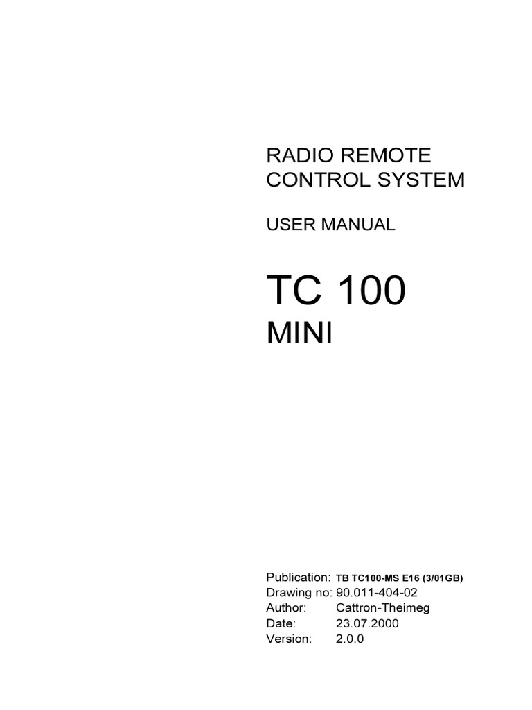 TC-100 Mini | PDF | Information And Communications Technology | Computing