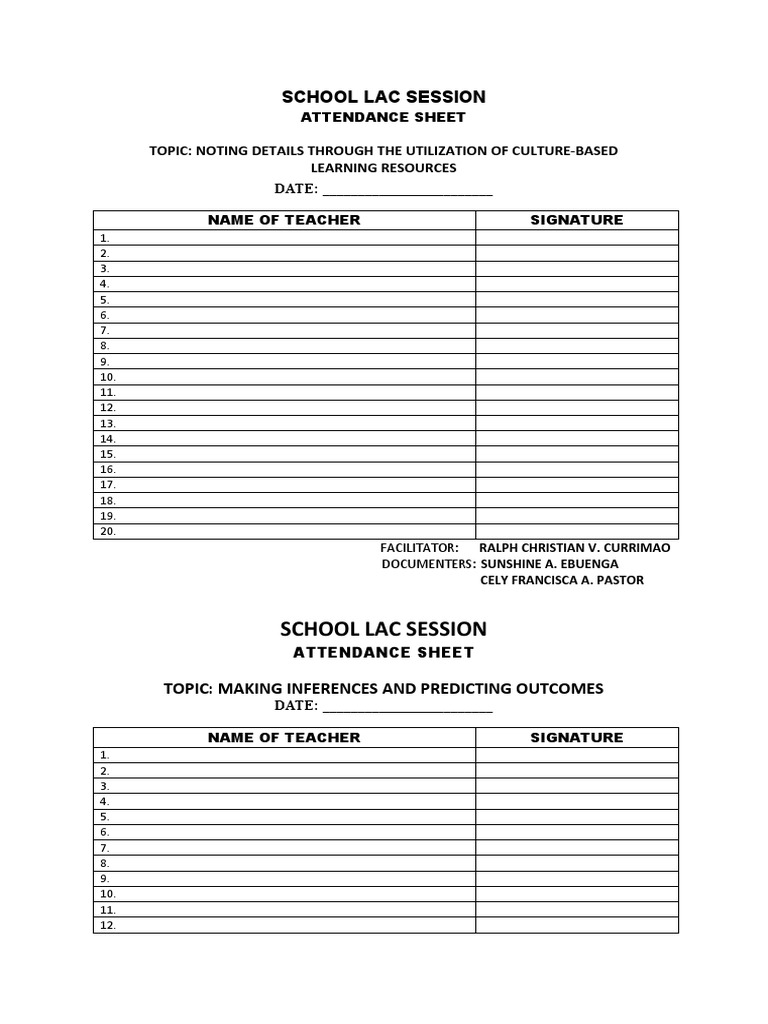 Lac Session Attendance Sheets Onsite Template Pdf vrogue.co