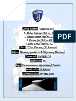 Group 07 Report on Extemporaneous Powder Dispensing