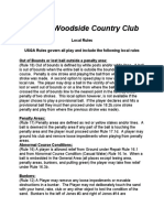 Mga of Woodside Country Club Local Rules 011922