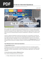 Top 65 Windows Server Interview Questions