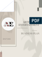 BP - Group Assignment - Artistry Ent. Business Plan. Ent300