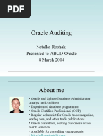 Oracle Auditing Nroshak