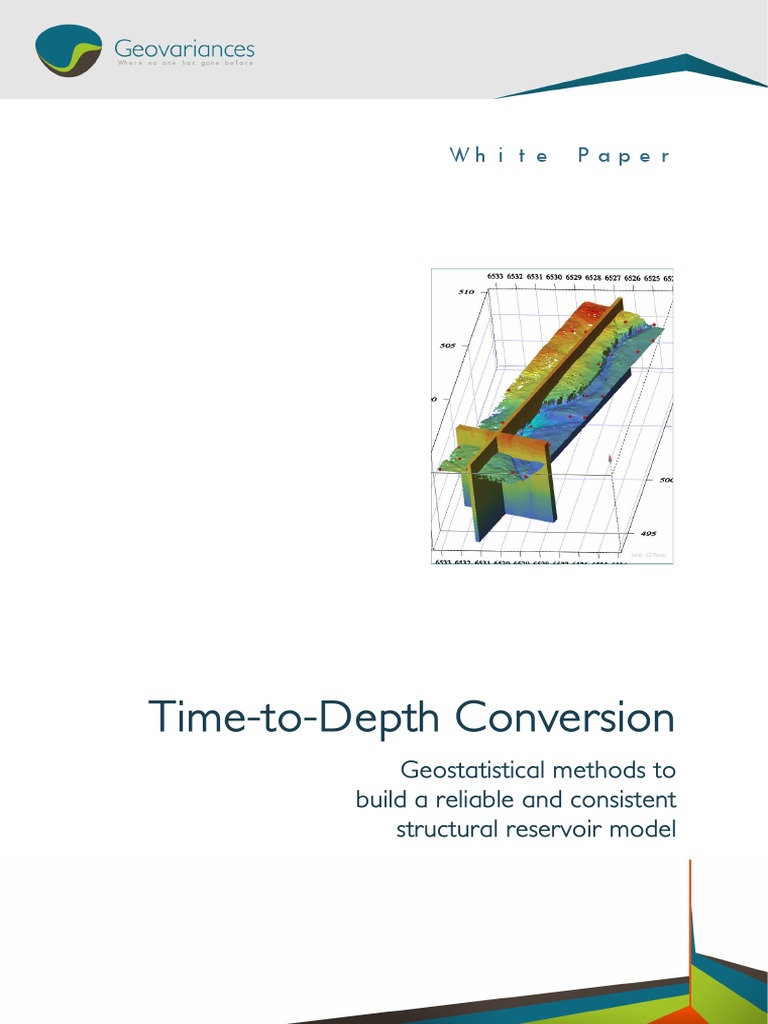 TimetoDepth Conversion Geostatistical Methods To Build A Reliable