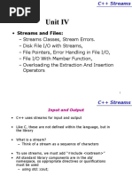 CPP IV C Streams