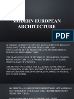 Modern European Architecture