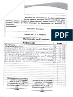 Projeto de Lei Plano de Saneamento Básico