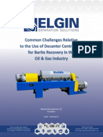 Common Challenges Relative to the Use of Decanter Centrifuges for Barite Recovery in the Oil & Gas Industry - Brochure