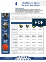 Quality Low-Speed Decanter Centrifuges - 2018 - Brochure