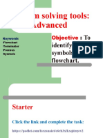 Problem Solving Tools: Advanced: To Identify The Basic Symbols Used in A Flowchart