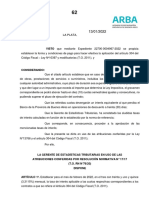 DISPOSICIÓN DELEGADA 62/2022 (G.E.T.)  BUENOS AIRES 