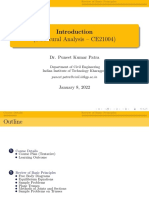 (Structural Analysis - CE21004) : Dr. Puneet Kumar Patra