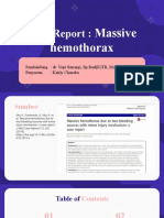Case Report - Massive Hemothorax Due To Two Bleeding Sources With Minor Injury Mechanism