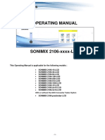 Operating Manual: This Operating Manual Is Applicable For The Following Models