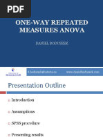 One-Way Repeated Measures Anova: Daniel Boduszek