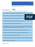 Company - Faq: This Topic Lists The Frequently Asked Questions (Faq) About Company in Tallyprime