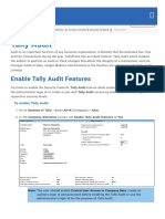 Enable Tally Audit Features