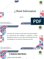 MT 5 Giving Hotel Information