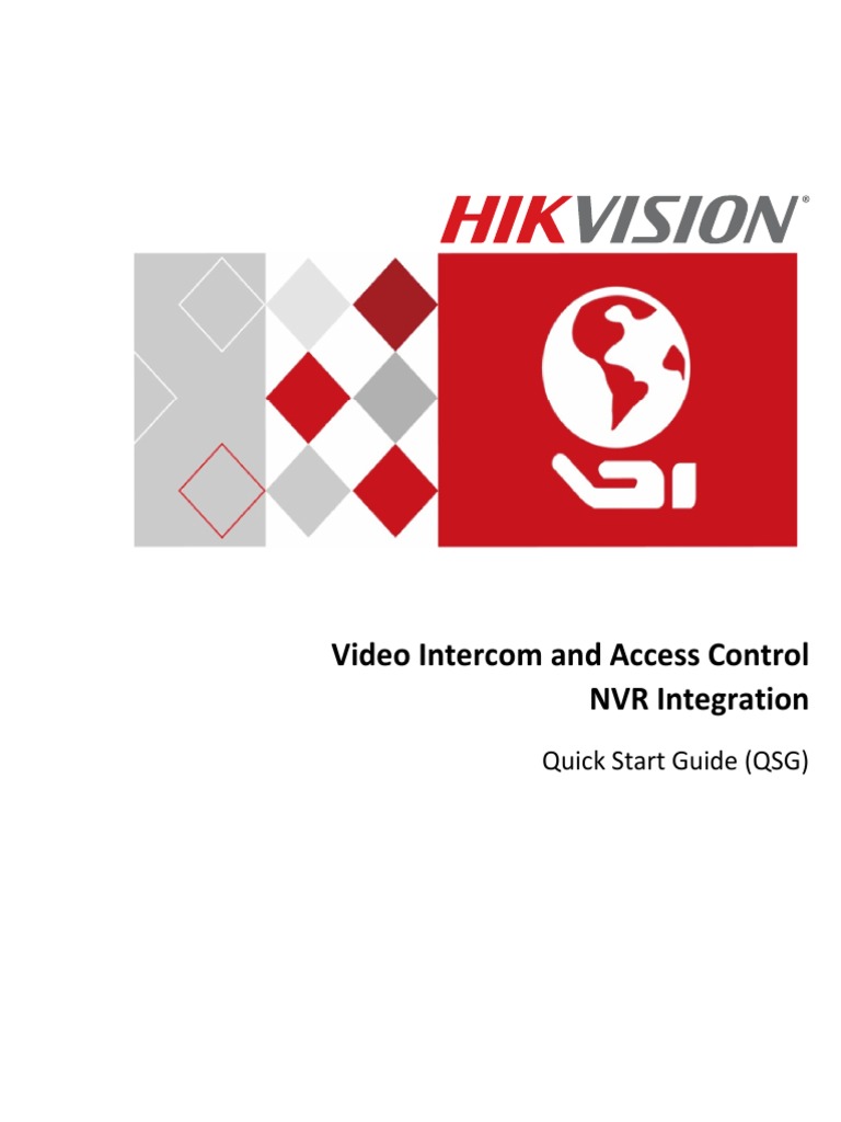 Video Intercom and Access Control NVR Integration: Quick Start Guide ...