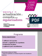 1 Taller de Actualizacion y Consulta para Regularizadores 2016 Comision