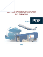 Servicio Nacional de Aduana Del Ecuador Plan Estratégico
