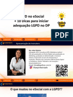 Apresentação 10 Dicas Iniciar LGDP No DP 3