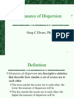 Measures of Dispersion: Greg C Elvers, PH.D