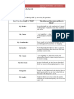 Assignment 1 Complete The Following Table by Answering The Questions