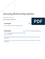 Assessing Relationship Quality: Cite This Paper