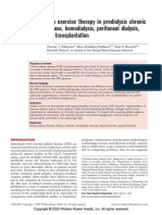 Advances in Exercise Therapy in Predialysis Chronic Kidney Disease, Hemodialysis, Peritoneal Dialysis, and Kidney Transplantation