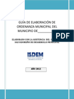 Guia de Elaboración Ordenanza Municipal