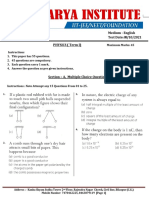 Class - XII Medium - English Time - 1:30 HR Test Date: 08/10/2021 Physics (Term I)