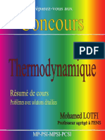 Livre Thermodynamique