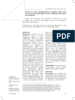 Evaluation of Renal Transplantation Recipients Those Who Do Not Use Steroid With Panel Reactive Antibody and Donor Specific Antibody