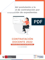 Guía para el postulante a la modalidad de contratación por evaluación de expedientes